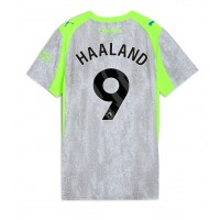 Stroje piłkarskie Manchester City Erling Haaland #9 Koszulka Trzeciej dla damskie 2025-26 Krótki Rękaw